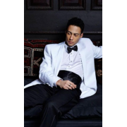  White Shawl Collar Dinner Jacket Modern Fit